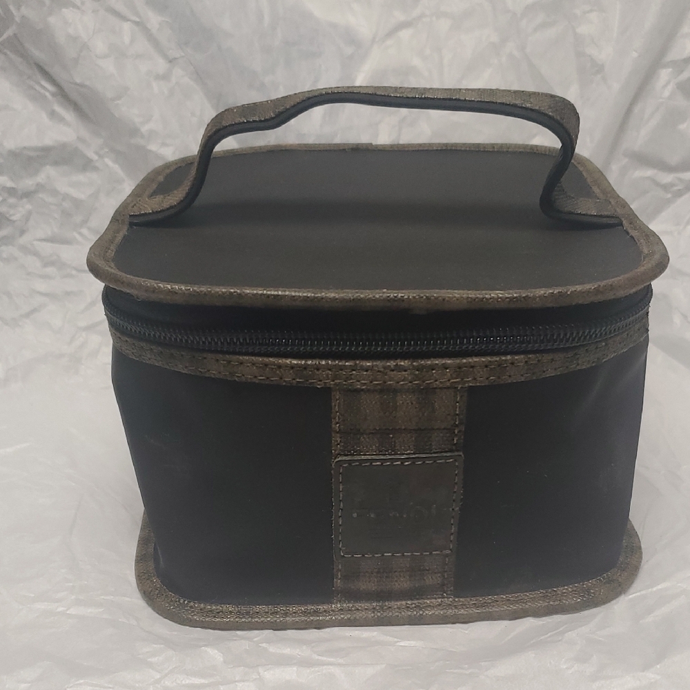 Fendi Black and Brown Travel Cosmetic Case